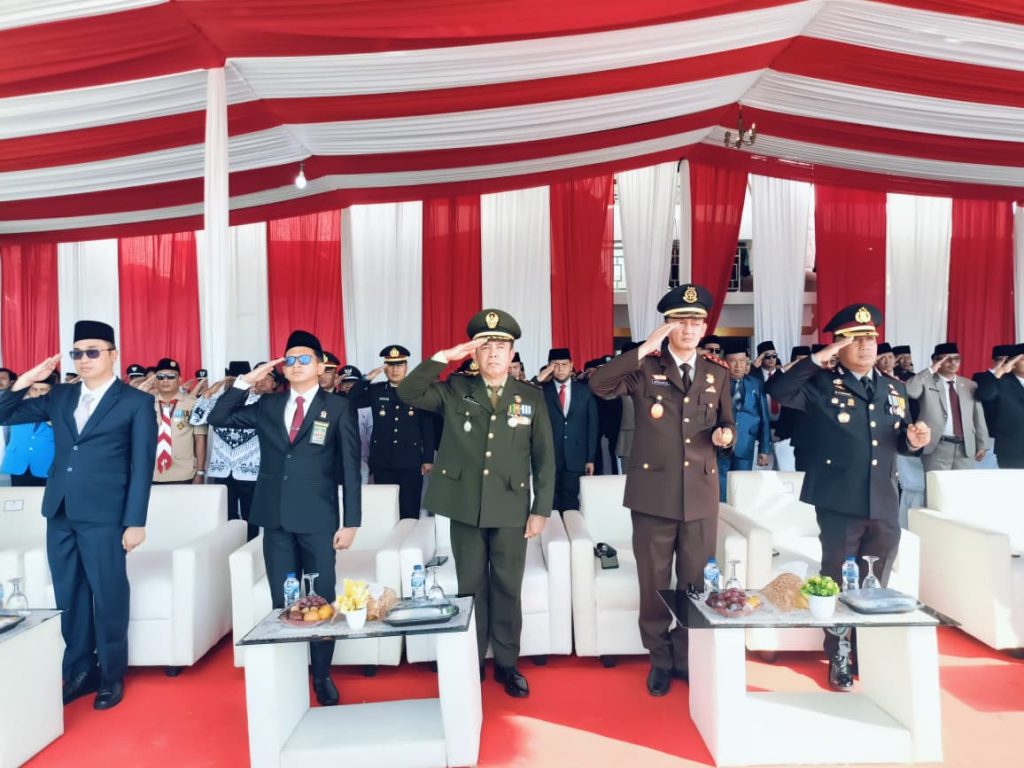 Kapolres Mesuji menghadiri undangan Upacara Hari Ulang Tahun Kemerdekaan RI yang Ke 80 Tahun