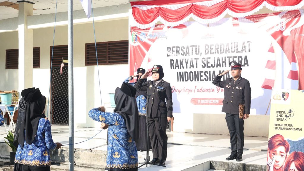 Kabid Humas Polda Lampung Jadi Inspektur Upacara HUT RI Ke-80 di SLB Negeri PKK: Kemerdekaan untuk Semua