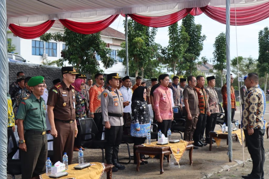 Kapolres Mesuji menghadiri Apel Kebangsaan Dan Doa Lintas Masyarakat Bersama